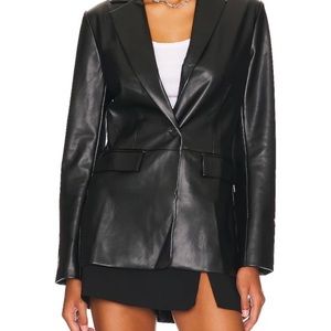 Veda x Reformation Blazer CHLOE FAUX leather blazer